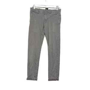 J. Crew 484 Slim Khakis Stretch Gray Size 28 x 32